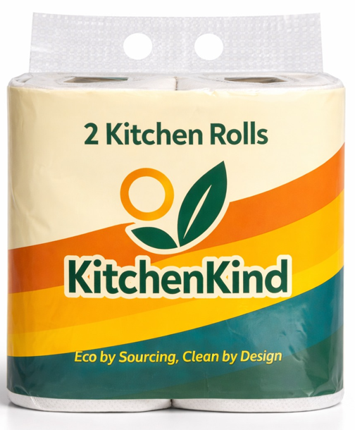 EcoSilk Kitchen Rolls – 2 Pack of 4 (4 Rolls